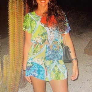 LF neon print Romper